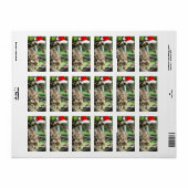 Christmas Giraffe Etiket (Full Sheet)