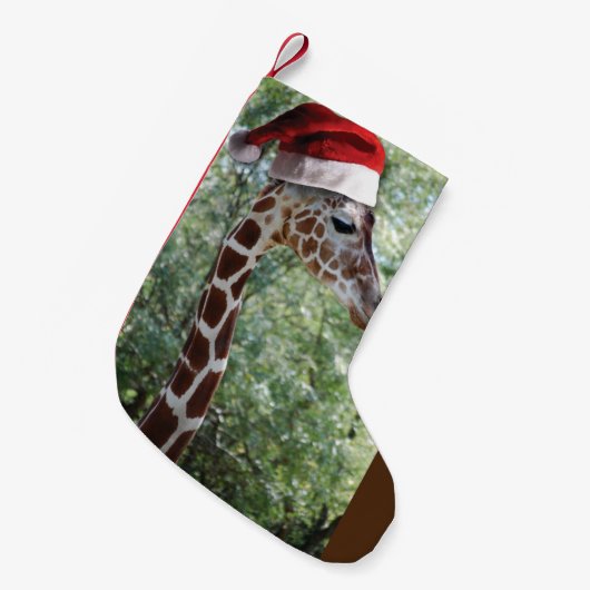Christmas Giraffe Kleine Kerstsok (Voorkant (Hangend))