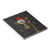 Christmas Giraffe Notitieblok (Schuin)
