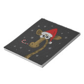 Christmas Giraffe Notitieblok (Linkerzijde)