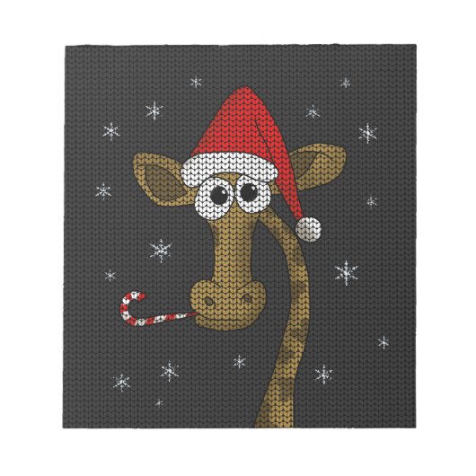 Christmas Giraffe Notitieblok (Voorkant)