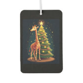Christmas Giraffe Official Tree Topper Funny Tall Luchtverfrisser (Voorkant)