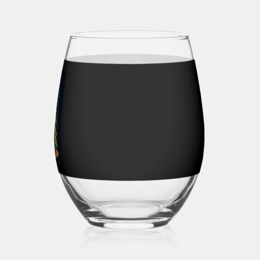 Christmas Giraffe Official Tree Topper Funny Tall  Wijnglas Zonder Voet (Links)