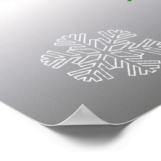 Christmas Giraffe Poster (Hoek)