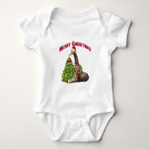 Christmas Giraffe Romper