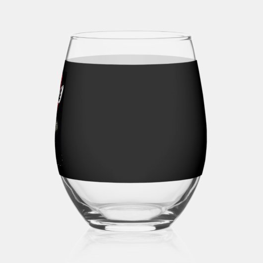 Christmas Giraffe Santa Hat Pajama Gift Family Mat Wijnglas Zonder Voet (Links)