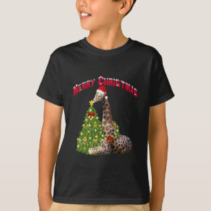 Christmas Giraffe T-shirt