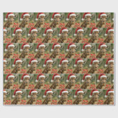 Christmas Giraffe With Holiday Gift Cadeaupapier (Vlak)