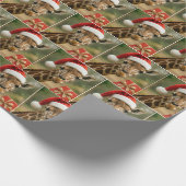 Christmas Giraffe With Holiday Gift Cadeaupapier (Hoek)