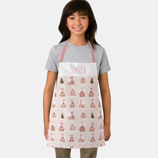 Christmas Girl Apron Baking & Cooking Christmas Schort (Insitu)