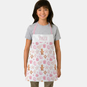 Christmas Girl Apron Baking & Cooking Gingerbread Schort (Insitu)
