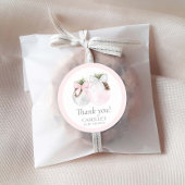 Christmas Girl Baby shower Dank u Ronde Sticker