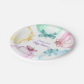 Christmas Girl Baby shower Papieren Bordje (Gekanteld)