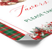 Christmas Girl Beer Baby shower Favors Poster (Hoek)