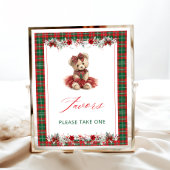Christmas Girl Beer Baby shower Favors Poster