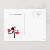 Christmas Girl Holiday Briefkaart - Persoonlijk of (Achterkant)