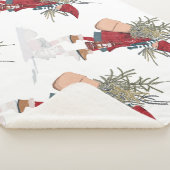 Christmas Girl Sherpa Blanket Sherpa Deken (3/4)