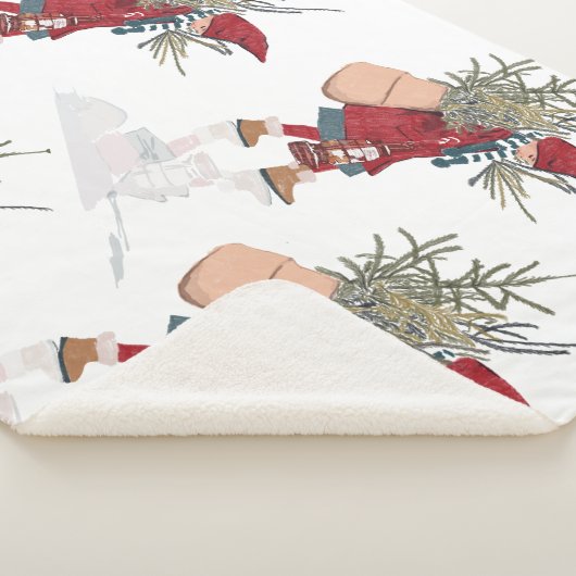 Christmas Girl Sherpa Blanket Sherpa Deken (3/4)