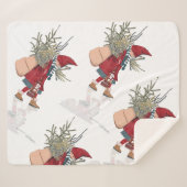 Christmas Girl Sherpa Blanket Sherpa Deken (Voorkant (horizontaal))