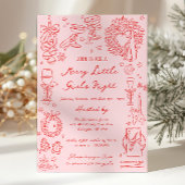 Christmas Girls Night Invitation Kaart