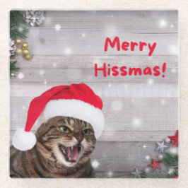 Christmas Glass Onderzetter, wens je een vrolijke Glazen Onderzetter