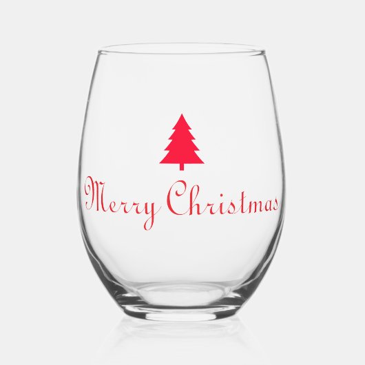 Christmas glass wijnglas zonder voet (Achterkant)
