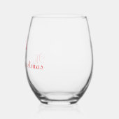 Christmas glass wijnglas zonder voet (Rechts)