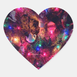 'Christmas Glow'-Stickers Hart Sticker
