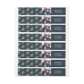 Christmas Glow Wraparound Vakantieadres Label (Vel)