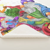 Christmas Gnome Baby Sherpa Blanket Sherpa Deken (3/4)
