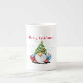 Christmas Gnome Bone China Mok (Voorkant)