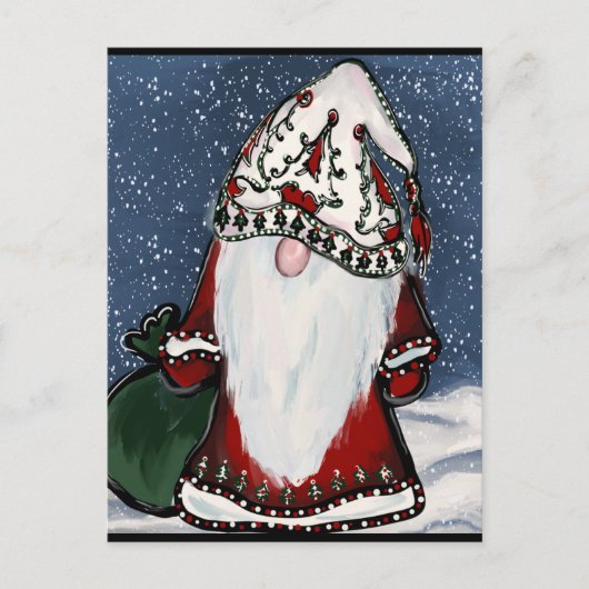 CHRISTMAS GNOME   BRIEFKAART (Voorkant)
