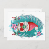 Christmas Gnome-Briefkaart | feestdag Briefkaart (Voorkant / Achterkant)