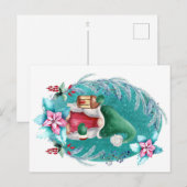 Christmas Gnome Briefkaart - Schattige vakantie (Voorkant / Achterkant)