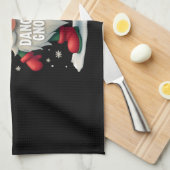 Christmas Gnome Dancing Gnome Family Christmas (3) Theedoek (Quarter Fold)