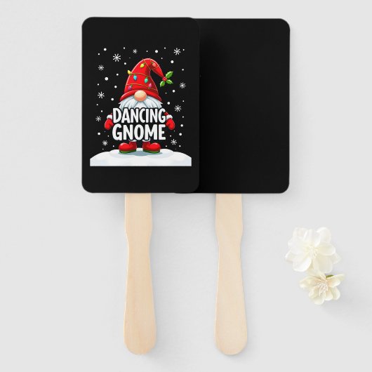 Christmas Gnome Dancing Gnome Family Christmas (5) Handwaaier (Voorkant en achterkant)