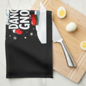 Christmas Gnome Dancing Gnome Family Christmas (5) Theedoek (Quarter Fold)