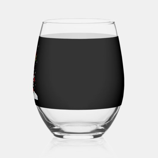 Christmas Gnome Dancing Gnome Family Christmas (5) Wijnglas Zonder Voet (Links)