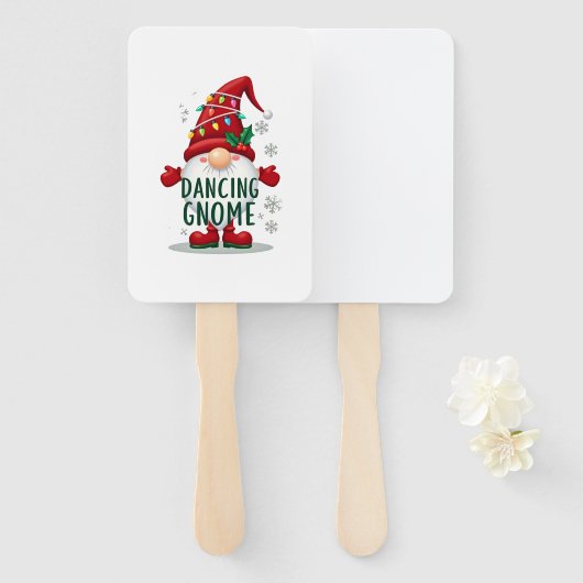 Christmas Gnome Dancing Gnome Family Christmas (6) Handwaaier (Voorkant en achterkant)