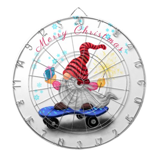 Christmas Gnome Dart Board Dartbord (Voorkant)