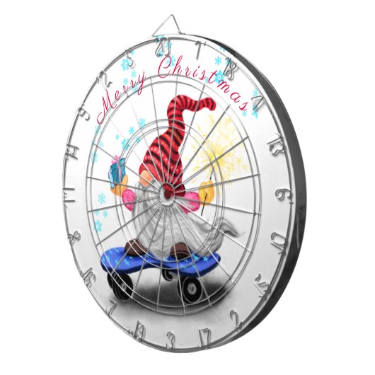 Christmas Gnome Dart Board Dartbord (Voorkant Rechts)