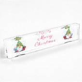 Christmas Gnome Desk Bord Naambordje