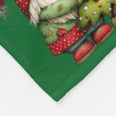 Christmas gnome fleece deken (Hoek)