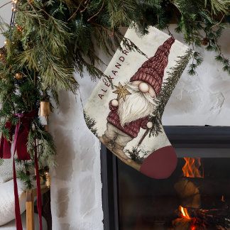 Christmas Gnome for the Holidays Custom Name  Kleine Kerstsok