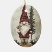 Christmas Gnome for the Holidays Keramisch Ornament (Achterkant)