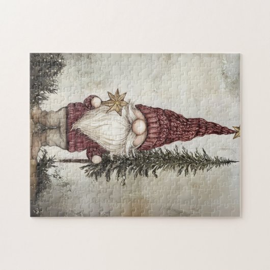 Christmas Gnome for the Holidays Legpuzzel (Horizontaal)