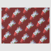 Christmas Gnome Gonk Dressed In A Festive Outfit Tissuepapier (Voorkant)