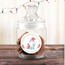 Christmas Gnome Holiday Cookie Exchange Monogram