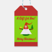 Christmas Gnome Holiday Gift Labels Cadeaulabel (Voorkant)