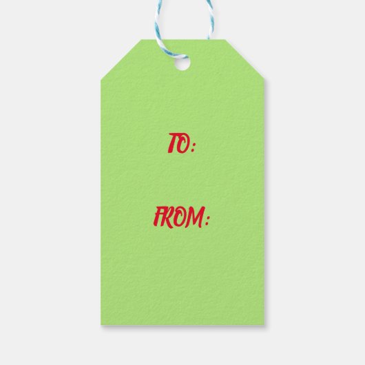 Christmas Gnome Holiday Gift Labels Cadeaulabel (Achterkant)